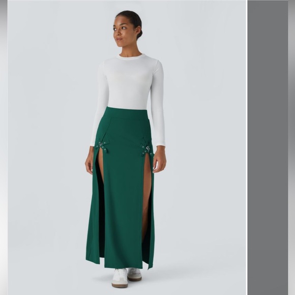 HALARA Dresses & Skirts - Halara Buckle Maxi Skirt